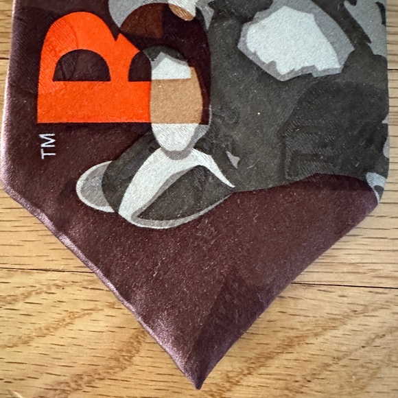 Vintage Cleveland Browns Necktie 100% Silk NFL AFC Central - Picture 10 of 15